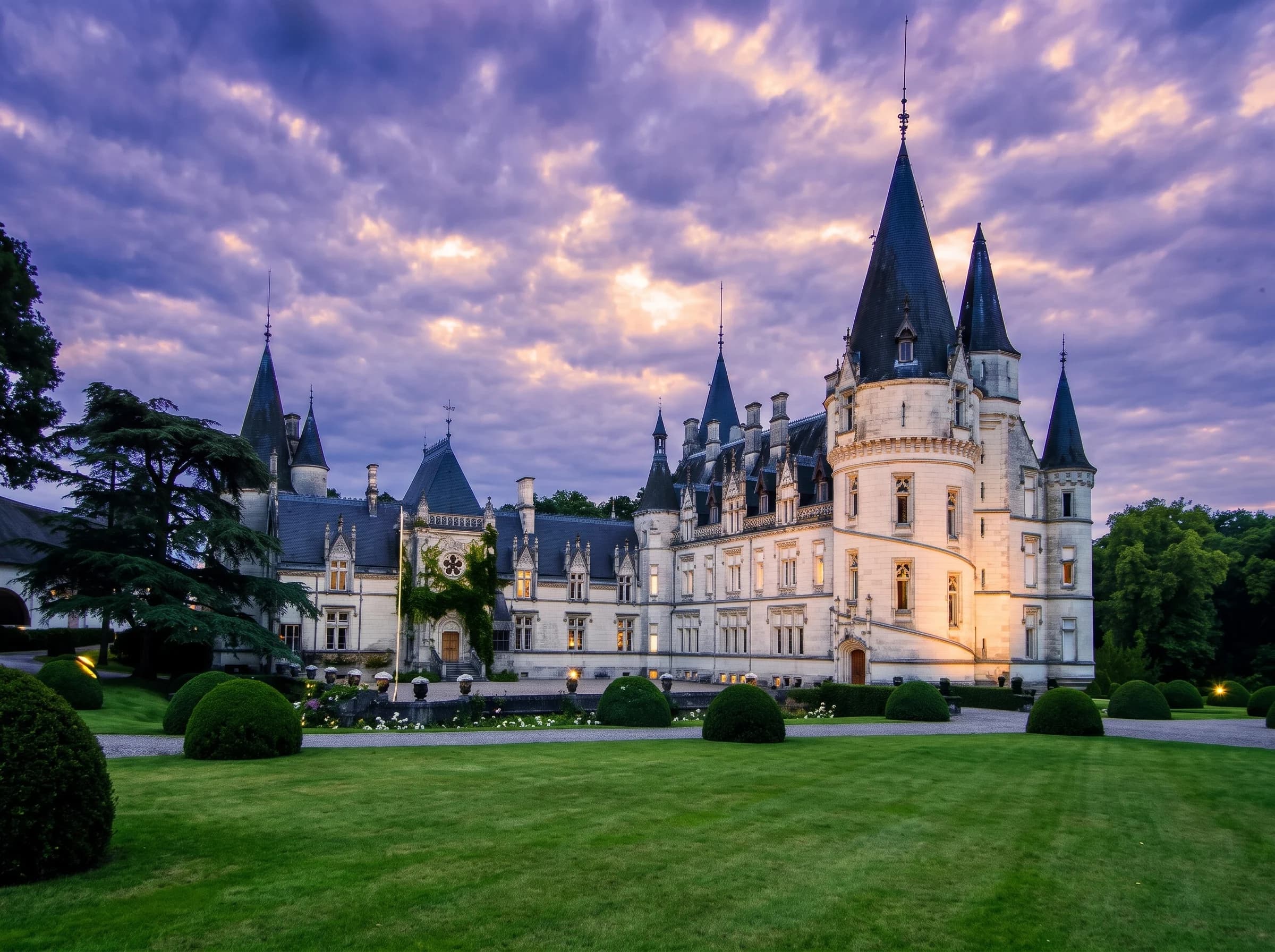 Le Château du Nozet, à Pouilly-sur-Loire, propriété du Baron Patrick de Ladoucette